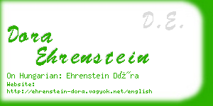 dora ehrenstein business card